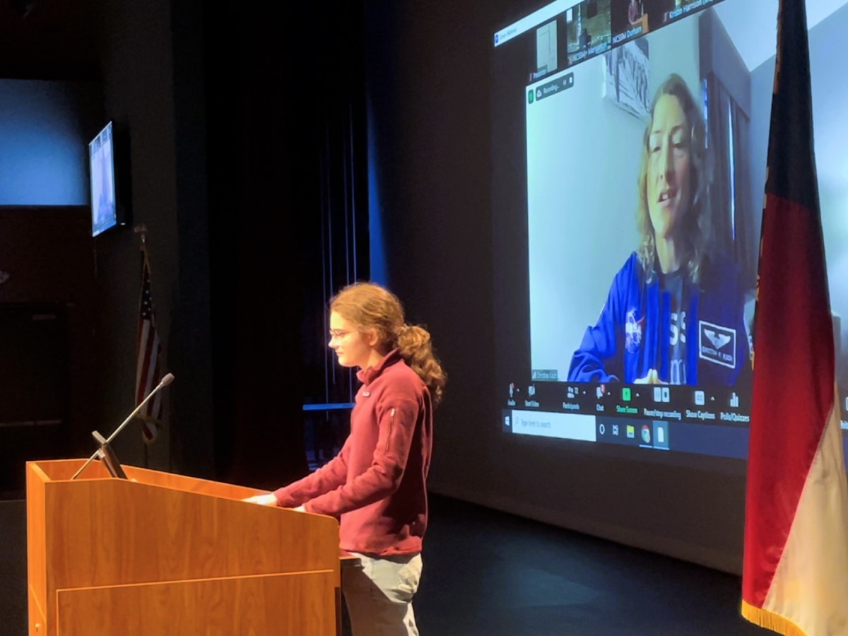 NCSSM Students Ask Questions For NASA Astronaut and Class of 1997 Alumni Christina Koch